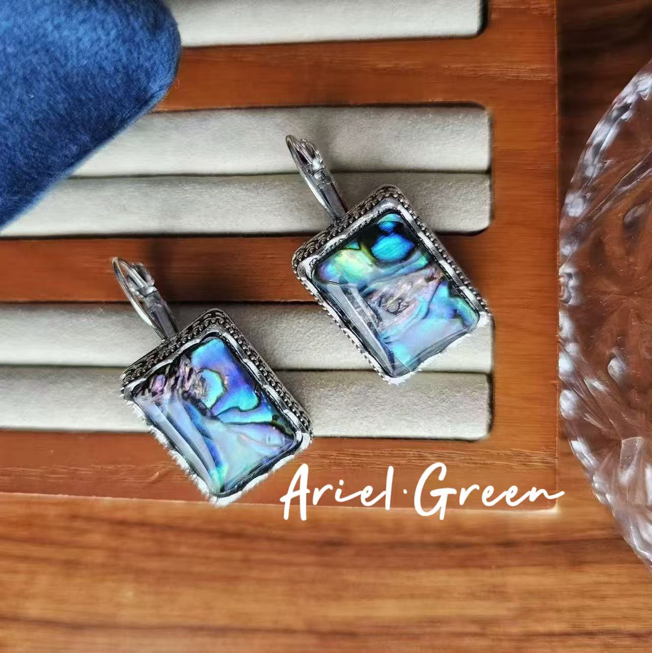 Earring - Aqua Prism