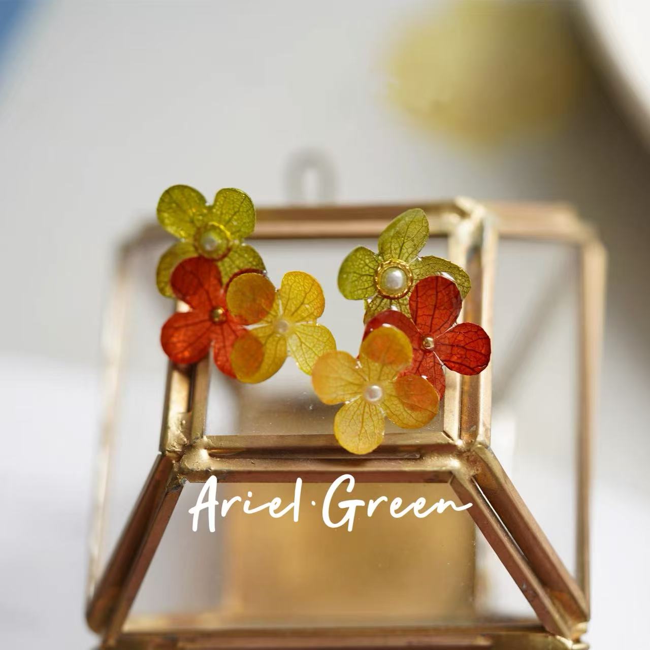 Handcrafted Floral Earrings- 3 Seasons