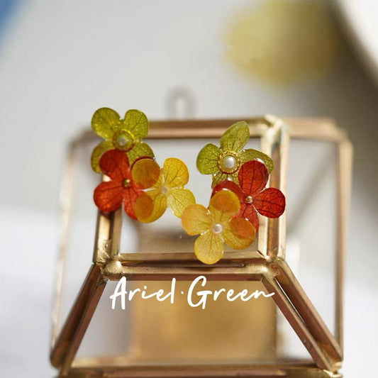 Handcrafted Floral Earrings- 3 Seasons