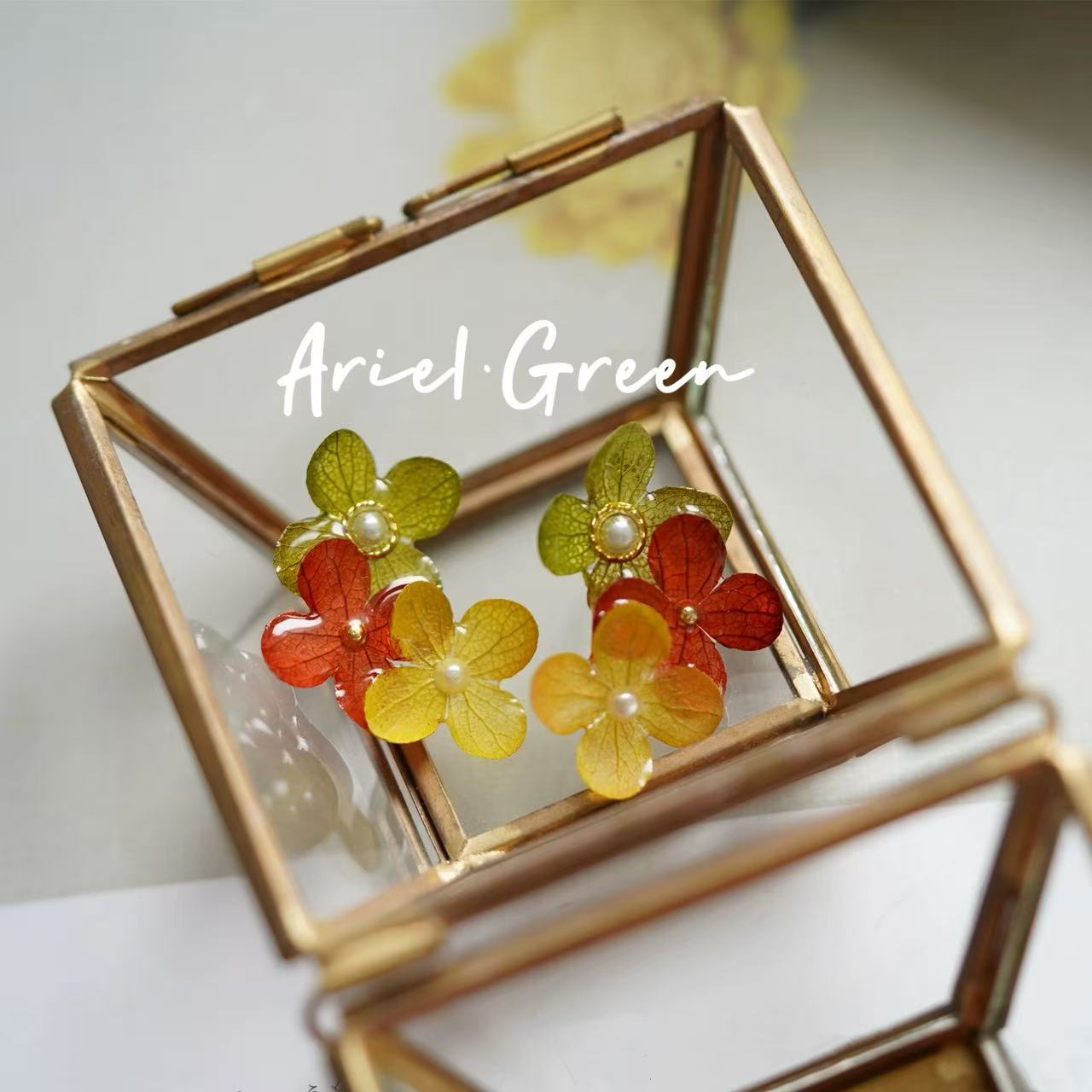 Handcrafted Floral Earrings- 3 Seasons