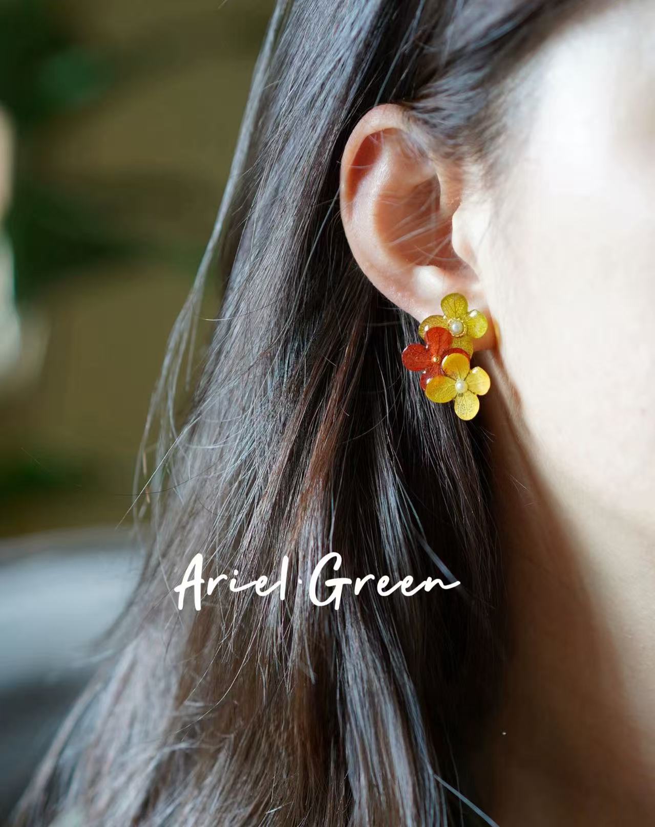 Handcrafted Floral Earrings- 3 Seasons