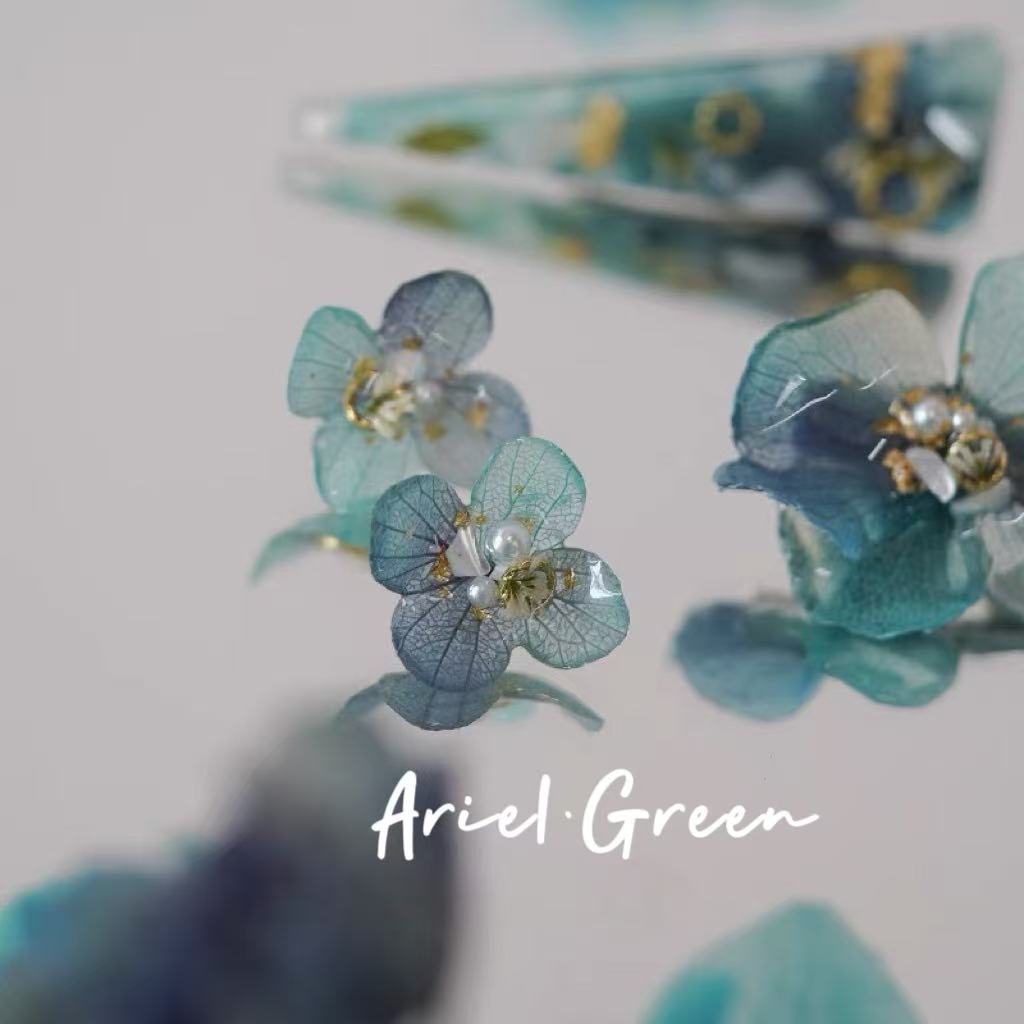 Handcrafted Floral Earrings – Ocean Bloom