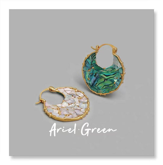 Earring - Emerald Moon