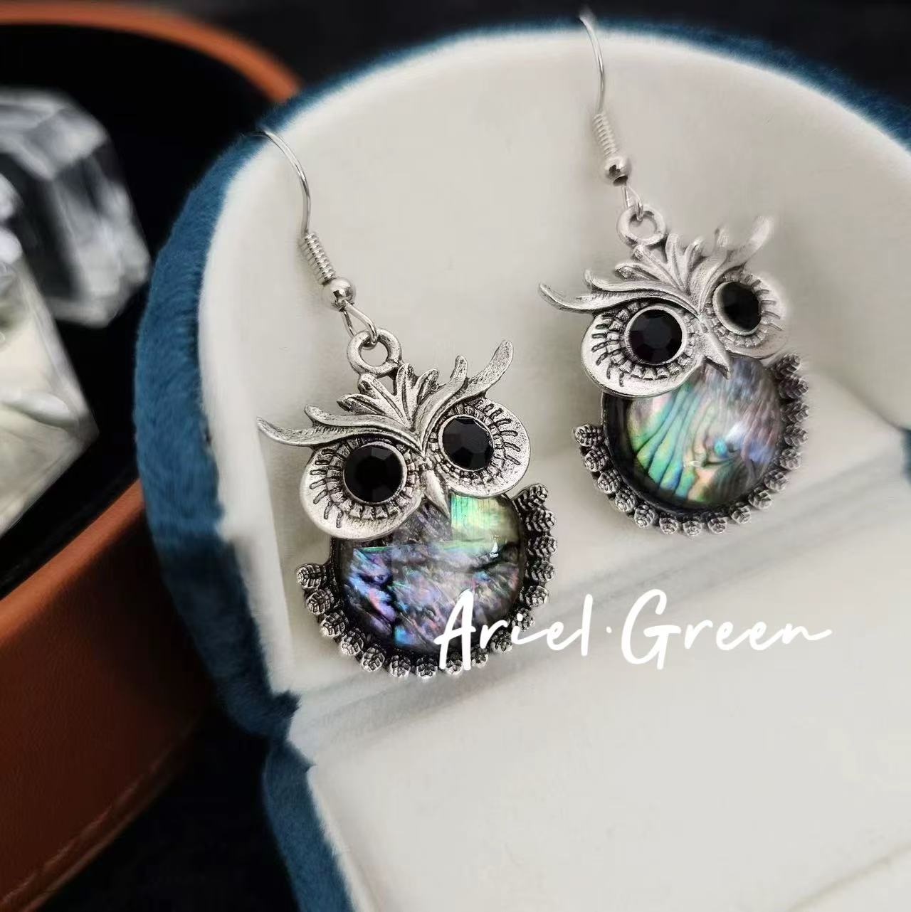 Earring - Seashell Owl