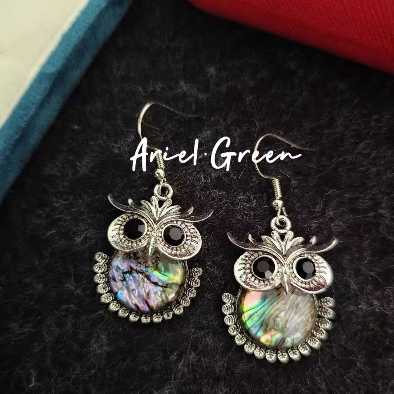 Earring - Seashell Owl